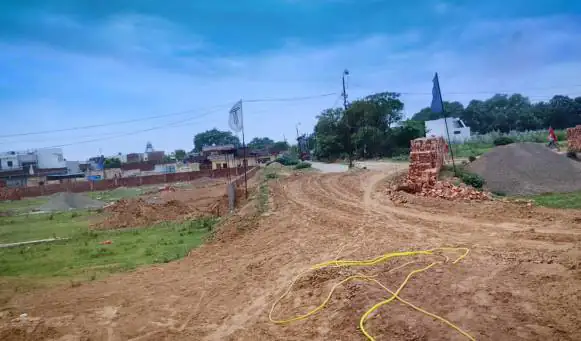 Infrastructure and road work advancing at The Ridge, Kurali