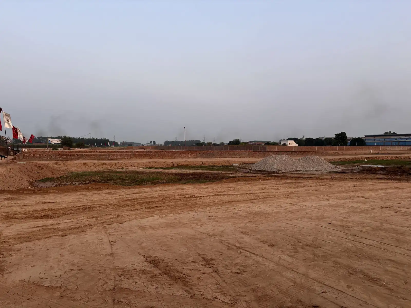 Levelled land at The Ridge plotted township near Chandigarh