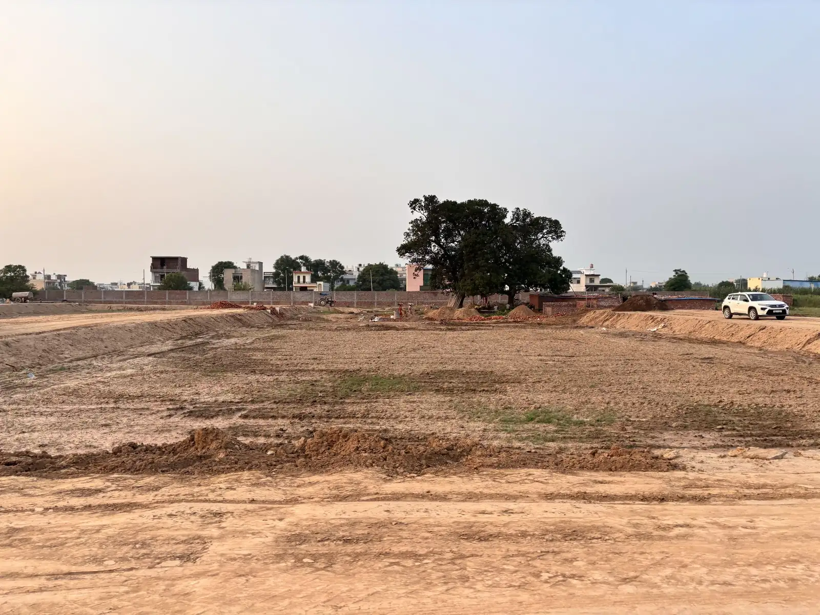 Levelled land ready for residential plots at The Ridge, Kurali, Mohali district